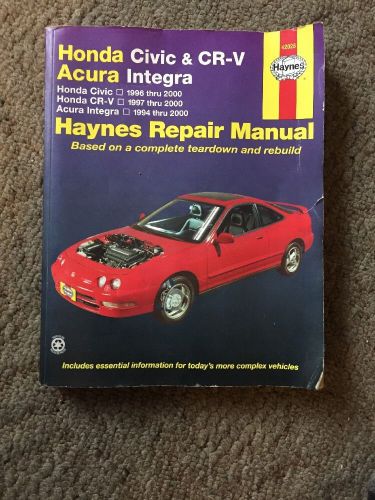 Honda civic &amp; cr-v acura integra haynes repair manual