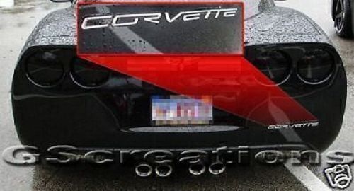 C6 corvette rear bumper letter kit chrome ls2 ls7 z06