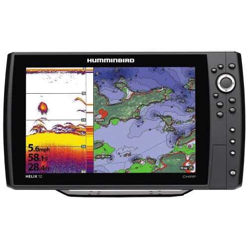 Humminbird helix 12 chirp chirp gps kvd fishfinder chartplotter mfg# 410000-1