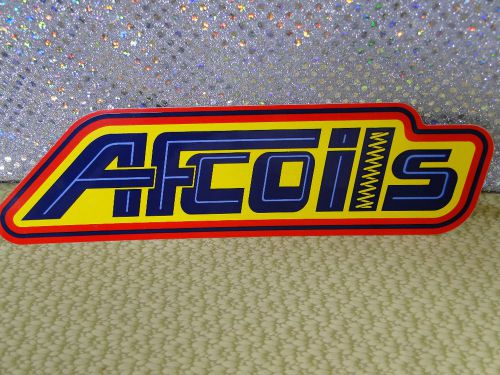 Racing car sticker, af coils, 11&#034; x 3&#034;