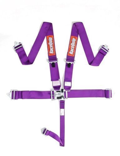 Racequip seat belts 711051, purple,race car 5 pt safety harness imca nhra usra