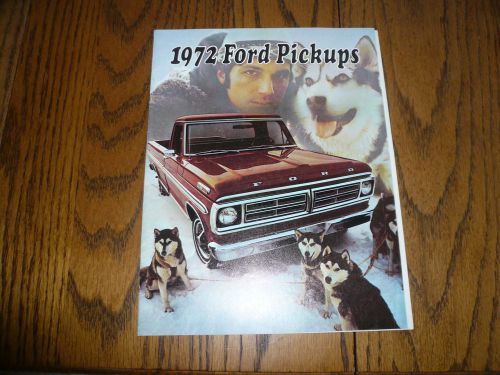 1972 ford pickups sales brochure vintage