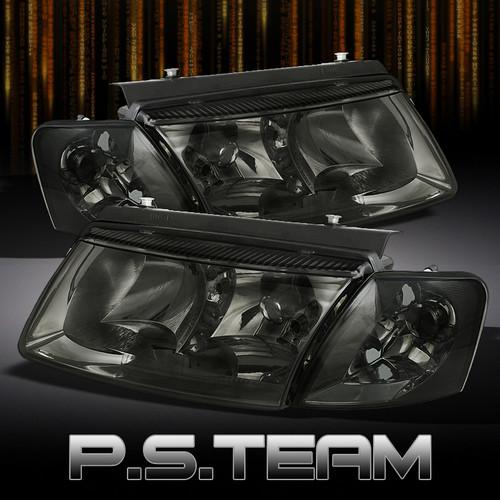 Smoked 98-00 vw passat crystal headlights +corner signal lamps lights left+right