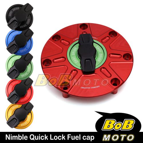 Cnc red quick lock gas fuel cap for honda cbr 600 rr 2003-2014 10 11 12 13