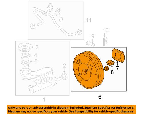 Power brake booster honda oem 01469tg7a00