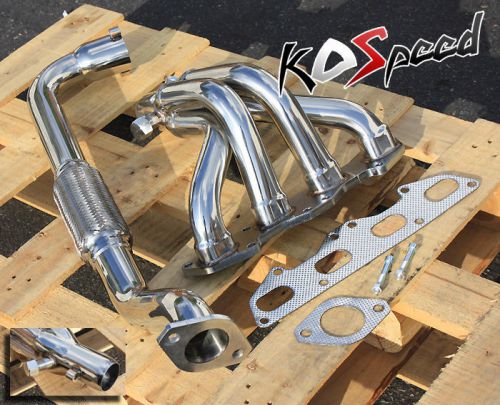 Dsm 2g stainless steel header exhaust for 95-99 eclipse/talon rs/gs na non turbo