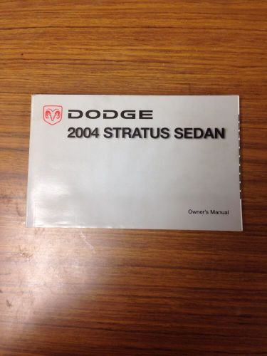 2004 dodge stratus sedan owners manual