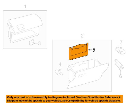 Toyota oem 13-15 prius v glove box-lower cover 5545947010g0