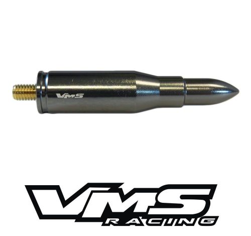 Vms racing billet 3&#034; 223 cal bullet antenna gunmetal for 97-02 ford expedition