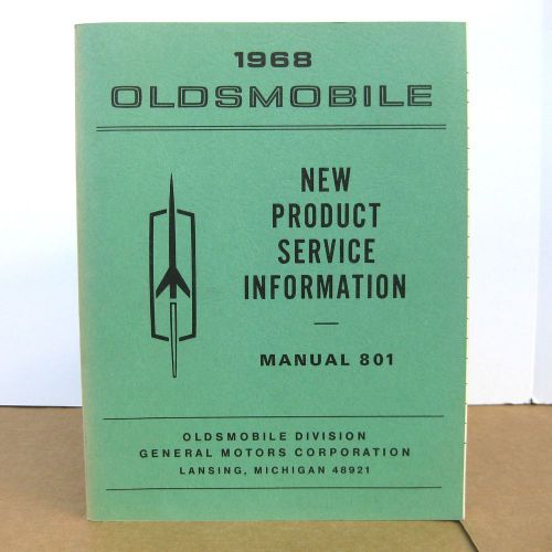 1968 oldsmobile manual 801 new product service information - 88 98 442 f-85 +