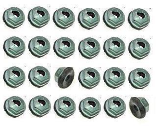 Set of 100 new (size #10-24) trim moulding clip nuts with water seals sealer