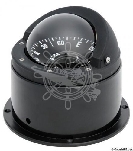 Riviera vega boat marine compass 2&#034; 3/4 black with binnacle