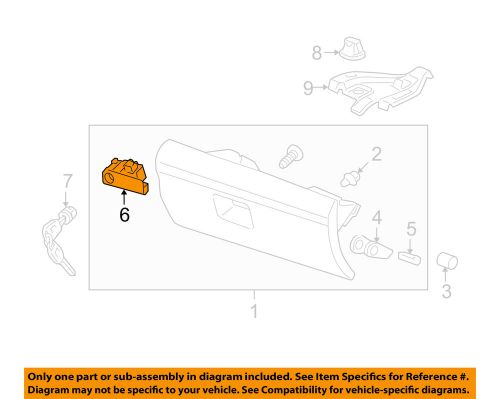 Honda oem 09-15 pilot-glove box lock 77540szaa01zb