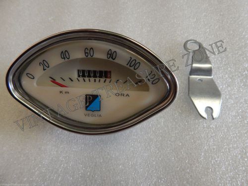 Brand new vespa rare speedometer 0-120 kmph for vintage vespa &amp; bajaj chetak