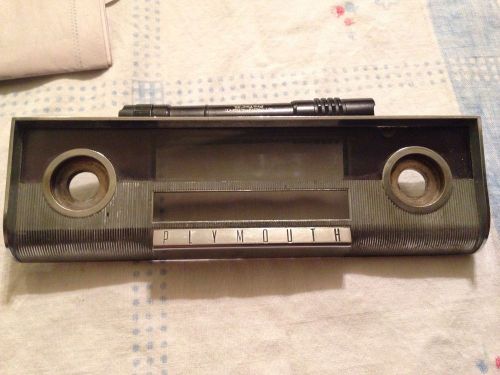 1963 plymouth radio faceplate