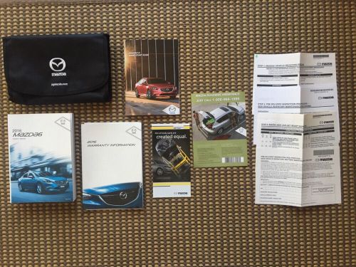 16 2016 mazda 6 owners owner&#039;s manual books set and case oem