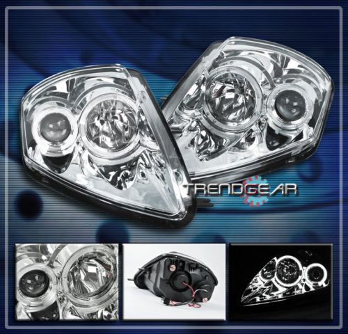 00-05 mitsubishi eclipse halo projector headlight lamp jdm clear 01 02 03 04 gts