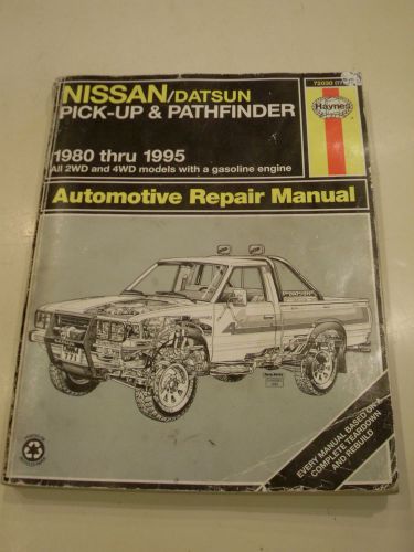 Haynes 72030 nissan datsun pickup 1980-95 repair manual