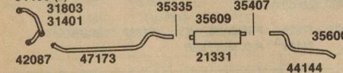 1957-1959 chevy truck with 283 single exhaust, 3100-3200-3600, aluminized