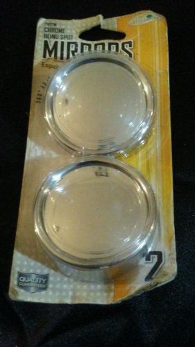 Custom accessories 71173 chrome 2&#034; round adjustable blind spot mirror -pack of 2