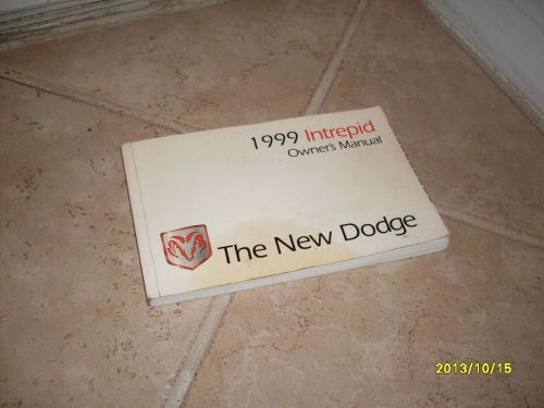 1999 dodge intrepid owners manual owner&#039;s guide book original