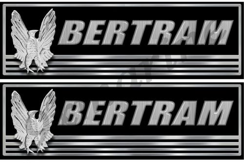 Bertram 10&#034; classic boat restoration decal set