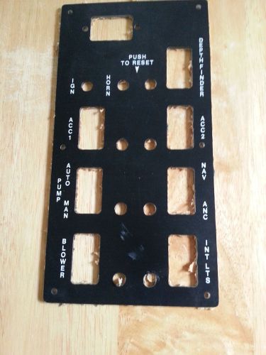 Marine vert electric switch panel used in world cat catamaran boat blk 8 hole