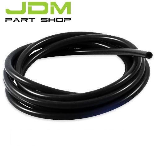 Id:1/8&#034; 0.125&#034;(3mm) silicone vacuum hose tube pipe racing turbo 1 foot black