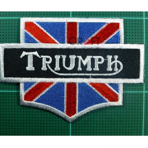 Triumph super bike logo embroidered iron patch ip9
