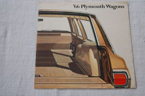 1966 plymouth station wagons dealer brochure, fury, belvedere, valiant