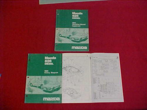 1984 original mazda 626 diesel shop service repair manual 84 w/ wiring diagrams