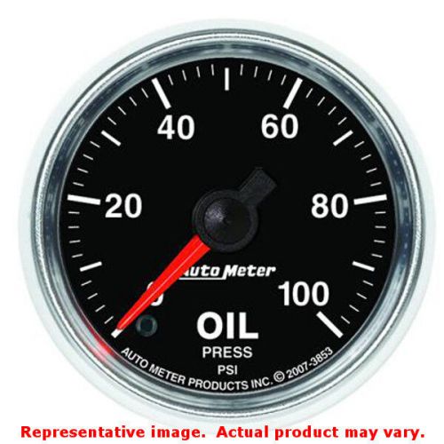 Auto meter 3853 gs series bright anodized 2-1/16&#034; (52.4mm) range: 0-100 psi fit