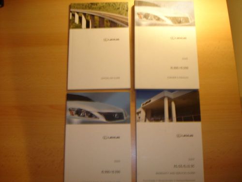 2009 lexus is 350 / 250  owners manual with case  &amp; various supplements