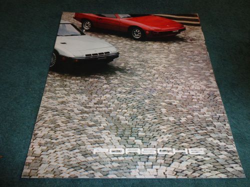 1980 porsche sales brochure / good original dealership fold-out poster