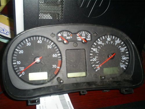 Volkswagen jetta speedometer cluster; (cluster), sdn, 2.0l, mph, at 01