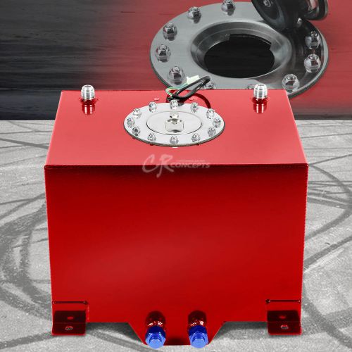 8 gallon/30.5l red coat aluminum racing/drift fuel cell gas tank+level sender