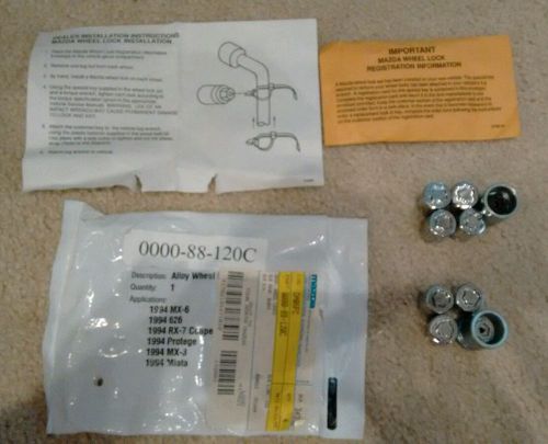 Mazda oem wheel lock sets 0000-88-120c