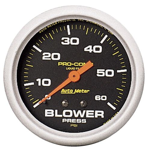 Auto meter 5403 pro-comp; liquid-filled mechanical blower pressure gauge