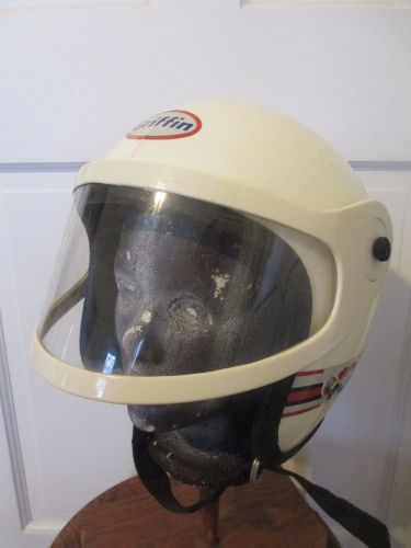 Vintage griffin 100s motorcycle helmet w/ exceeds vesc-8 shield-sz.xl-dot