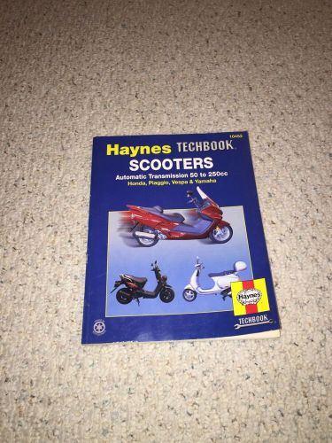 Preowned haynes techbook for honda, piaggio, vespa &amp; yamaha scooters