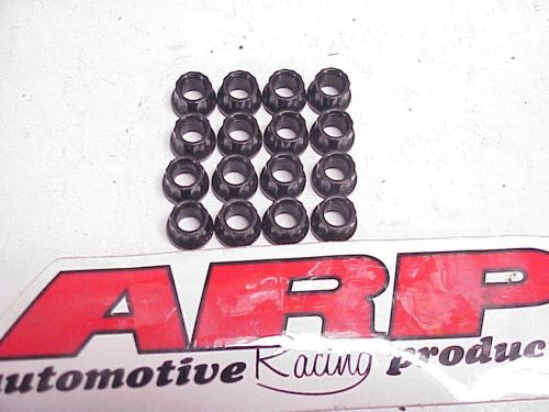 New arp 12 point nuts 1/4-28 custom 450 black oxide 5/16&#034; wrench nascar