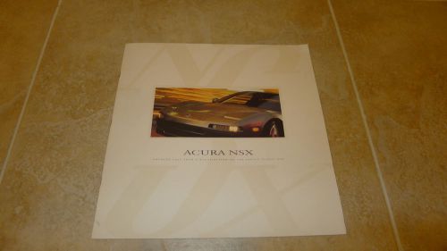 Acura nsx dealer brochure