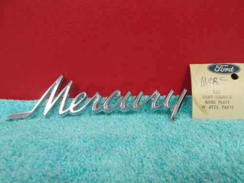 1971-72 mercury monterey marquis colony park  hood emblem   nos ford  616