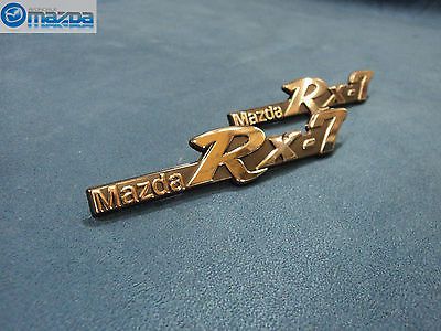 Mazda rx-7 1979-1983 new oem side name badges emblems (8871-51-721 x 2)