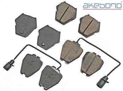 Akebono eur912a brake pad or shoe, front-euro ultra premium ceramic pads