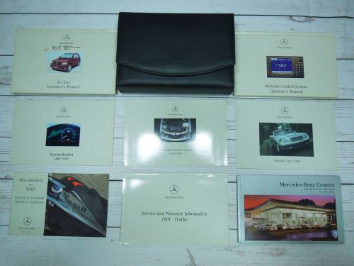 2001 mercedes benz m class ml320 ml430 ml55amg owners manual set w/ mcs nav