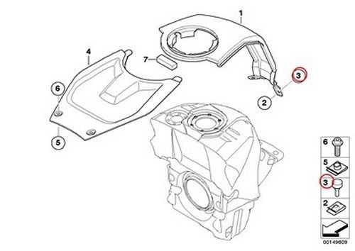 Bmw genuine motorcycle center tank tool box bench seat bump stop r1100s k1100lt