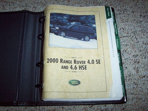 2000 land rover range rover owner manual user guide 4.0 se 4.6 hse 4x4