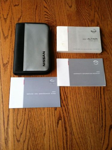 2007 nissan altima owners manual set