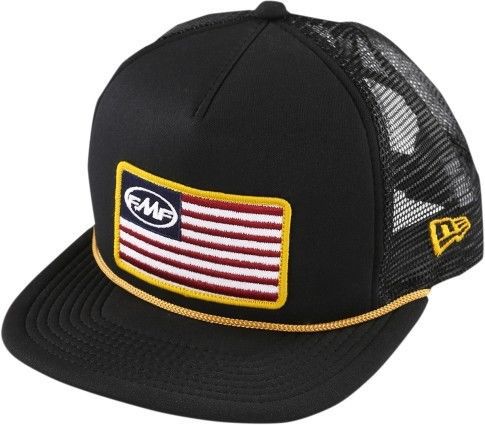 Fmf racing stars and bars mens snapback hat black/red